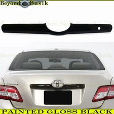 For 2007-2011 Toyota Camry GLOSS BLACK Trunk Tailgate COVER Trim w/o Backup Cam