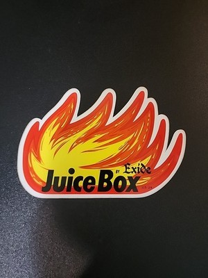 JUICE BOX Exide Batteries - Original Vintage 1970's Racing Decal/Sticker