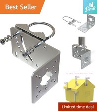 Adjustable Pole Mount Bracket for Starlink Antennas - Wall Hardware Kit
