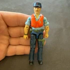 1984 HASBRO GI JOE CUTTER v1 HOVERCRAFT PILOT FIGURE 100% COMPLETE GD+