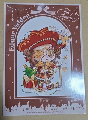 IdentityV Artist DecaBromide Christmas Mini Card, Official Café, Used; Minor