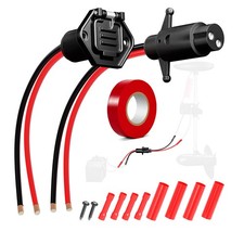 12-24V 8 Gauge 2 Wire Trolling Motor Plug and Receptacle Compatible with Minn...