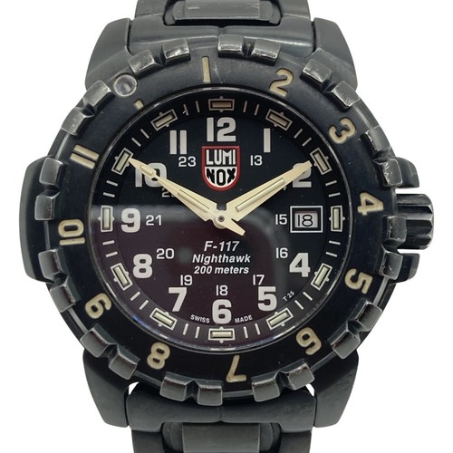 Used Luminox F-117 Nighthawk 6400-200 Men'S Quartz Watch C Rank