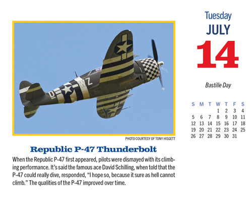2026 Golden Age of Flight Boxed Desk Calendar – Daily Tear-Off Aviation Calendar - Picture 4 of 5