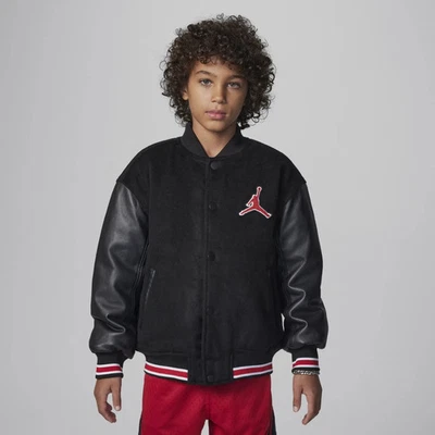 Nike Jordan Collegejacke ältere Kinder HQ7063-010 Schwarz Bomberjacke M 132-147 - Bild 1 von 4