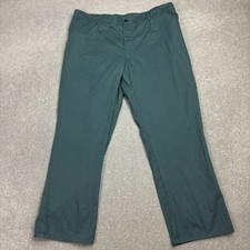 VINTAGE French Trousers Adult 42x30 Green Workwear Chore Canvas Utility Mens