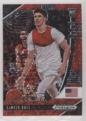 2020 Panini Prizm Draft Picks Fast Break Red /125 LaMelo Ball #43 Rookie RC uk2