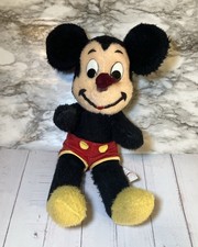Vintage California Stuffed Toys Mickey Mouse Plush 10 Inch Walt Disney