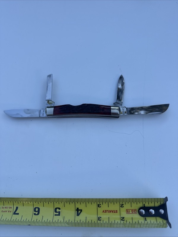 Ka-Bar KABAR USA 4.25" Big 4 Blade USC88 Bone Congress Knife MINT