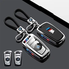 Metal M Style Car Remote Key Fob Case Cover Holder For BM 1 2 3 4 5 6 7 Series