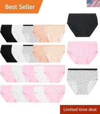 20-Pack Girls' Tag-Free Cotton Briefs - Soft, Breathable Comfort Assortment