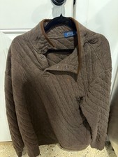 Polo Ralph Lauren Men Button XXL Sweater Brown