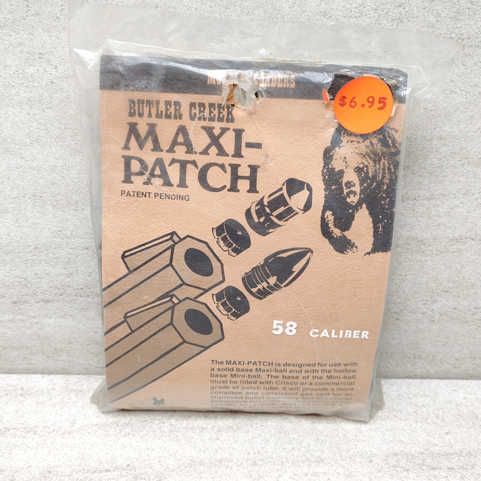 Butler Creek Maxi-Patch 58 Cal Muzzleloader Patches NOS Sealed Black ...
