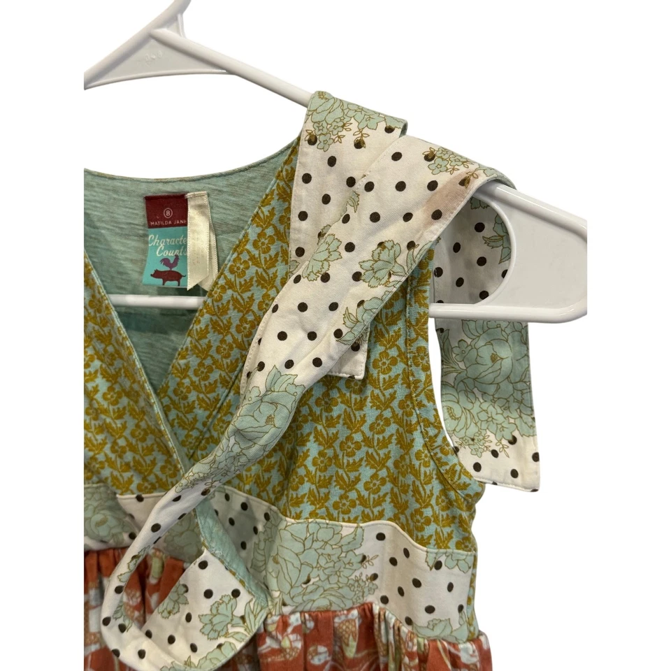 Matilda Jane Nora Wrap Dress Girls Sz 8 Heart & Soul Character Counts 2012 Dolls - Image 4 of 4