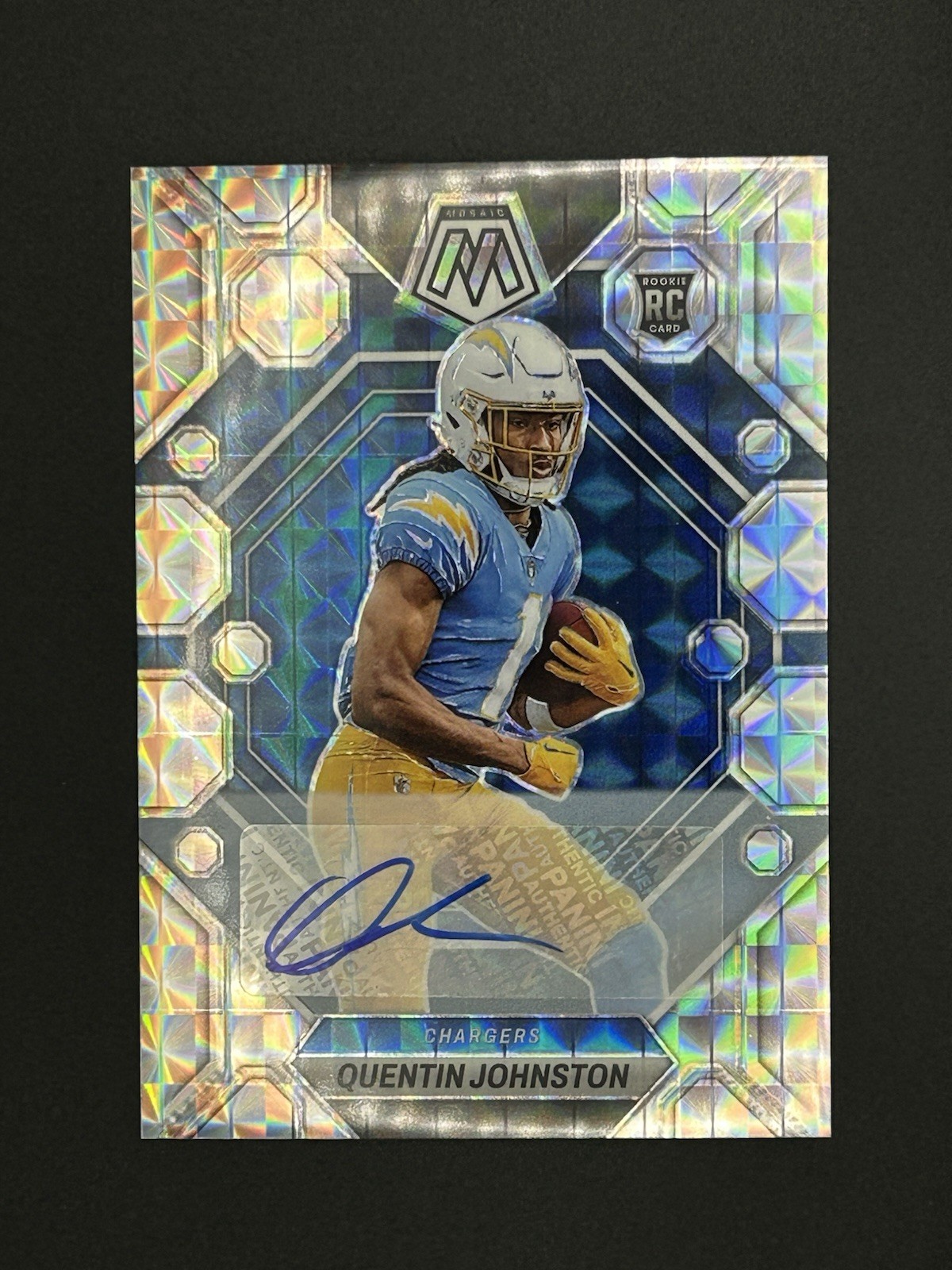 2023 Panini Mosaic Rookies Quentin Johnston #356 RC Auto