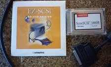 Adaptec SlimSCSI 1460B PCMCIA SCSI Adapter PC Card w/HD50 cable, EZ-SCSI 5Deluxe