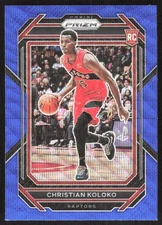 1249G 2022-23 Panini Prizm #265 Christian Koloko Prizms Blue Wave