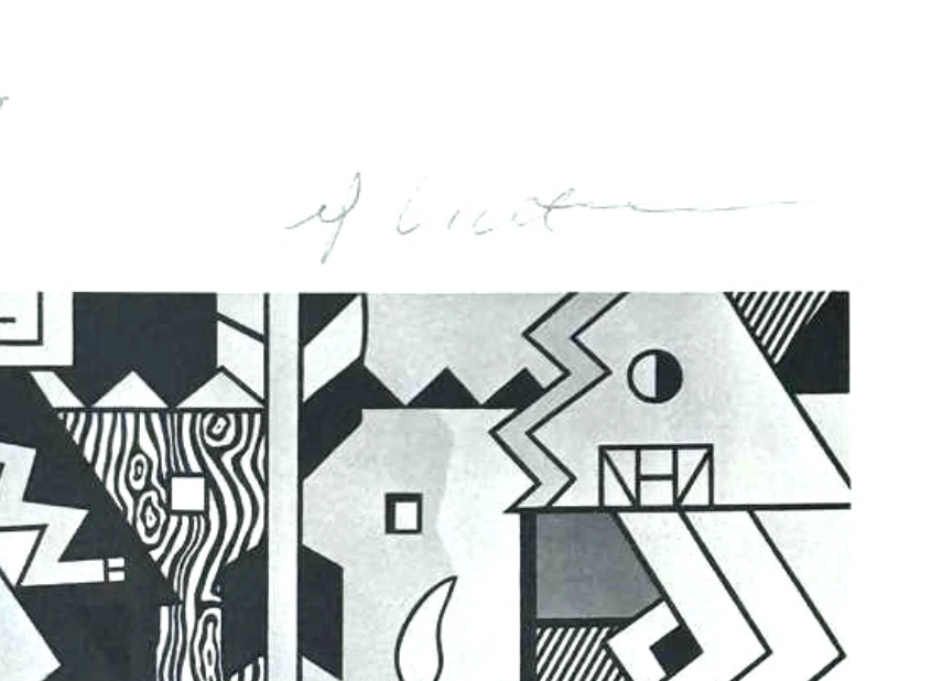 Roy Lichtenstein, Original Hand-signed Lithograph with COA & Appraisal of $3,500 - image 3 of 4