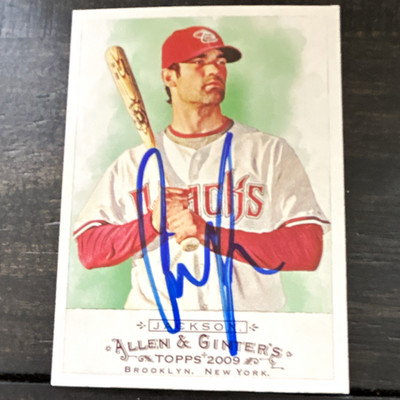 Topps 2009 Allen & Ginter Conor Jackson D-backs Hard Signed Autograph Card