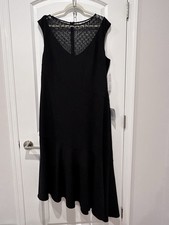 Maggie London Black Formal Dress With Lace And Bead Embellishments - NWT - US 18
