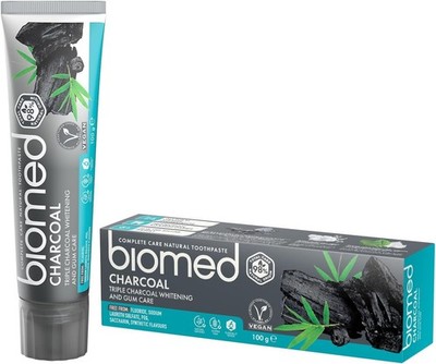 Biomed Triple Charcoal Fluoride FREE Whitening Gum Care Toothpaste 100g