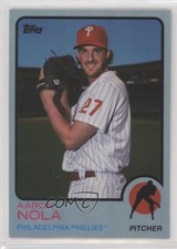 2021 Topps Archives 1973 Topps Rainbow Foil 36/150 Aaron Nola #120 10zy