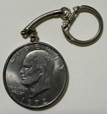 1972 Eisenhower Dollar With Keychain