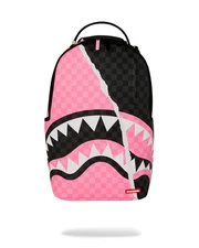 Sprayground Pink And Black Tear Sip Dlxv Backpack Bookbag School Bag 🔥 W/ Tag