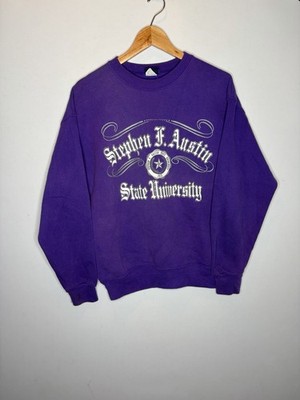 Vintage 90s Stephen F Austin State University Sweatshirt Purple Sz L