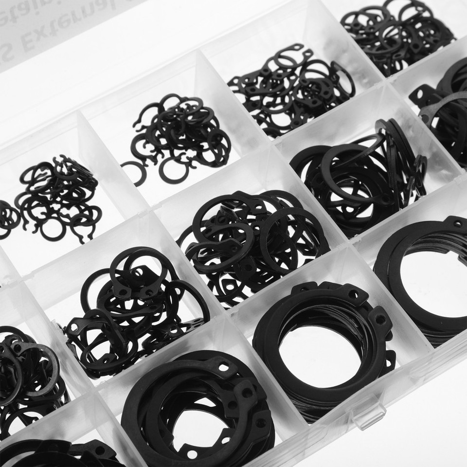 320 Pcs Convenient Small Snap Rings External Retaining Assortments ...