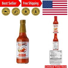 10 oz Handcrafted Hot Habanero Pepper Sauce - A Gourmet's Ultimate Companion
