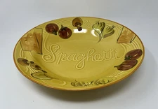 Vintage Los Angeles Potteries 1972 Spaghetti Pasta Bowl Pottery 510 Marked
