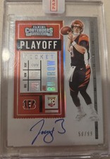 Sealed 2020 Panini Contenders - RPS Joe Burrow #101 Playoff Ticket /99 (AU, RC)