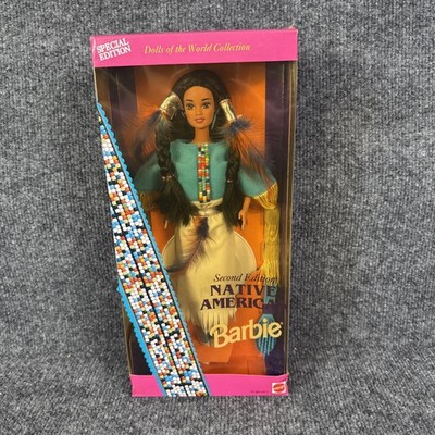 1993 Native American Barbie Dolls Of The World 2nd Edition Mattel 11609 NRFB New