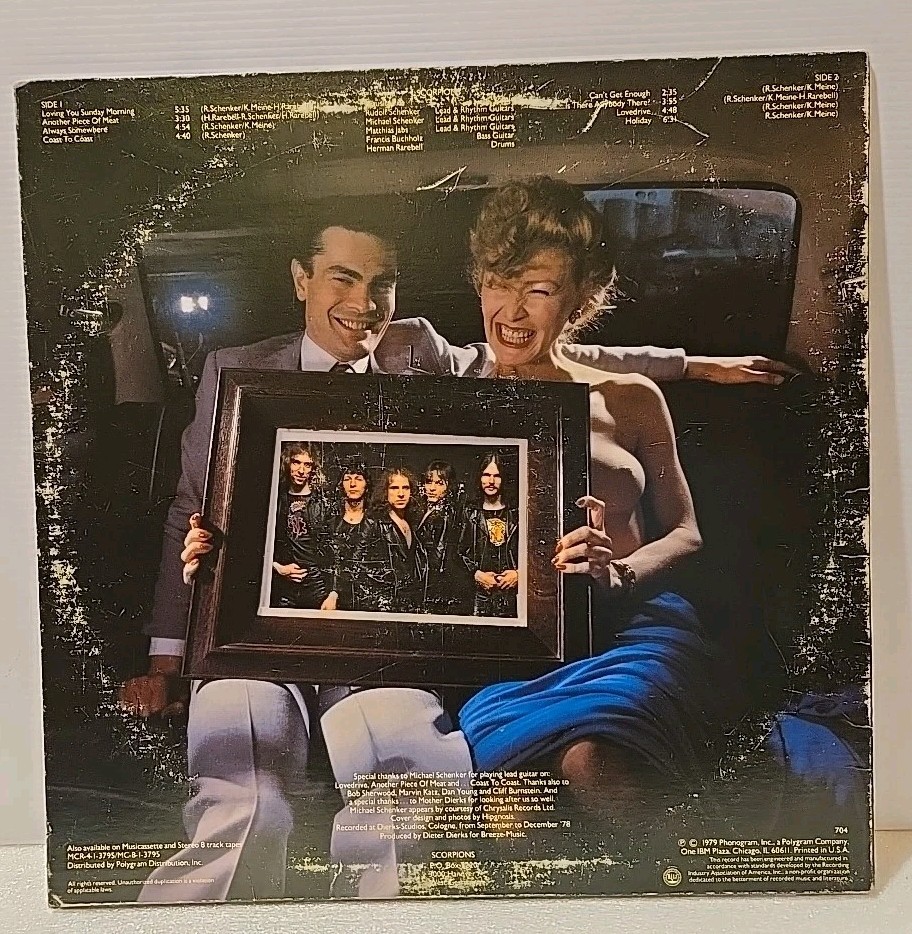 Scorpions - Lovedrive LP 1979 Mercury SRM-1-3795 Banned Cover Art