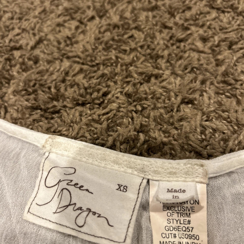 Poncho feminino Green Dragon Brand XS sem mangas mistura de rayon A39 - Imagem 2 de 3