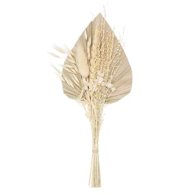 Mini Bouquet de Fleurs Naturelles "Seav" 30cm Beige - Photo 1/3