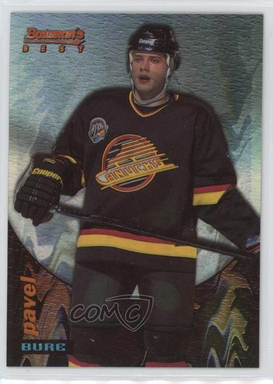 1994-95 Topps Finest Bowman's Best Veterans Refractor Pavel Bure #11 HOF 6v3