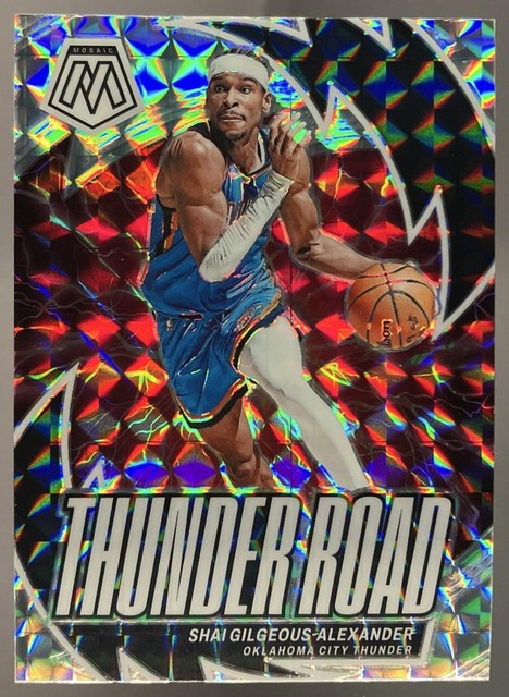 2023-24 Panini Mosaic Shai Gilgeous-Alexander #4 Thunder Road Mosaic