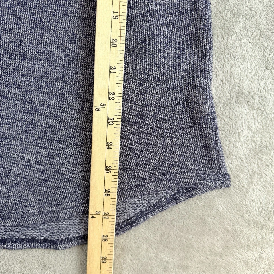 Suéter Blu Pepper Para Mujer 3XL Plus Azul Tejido Detalle Crochet Manga Roll Tab Boho Foto 4 de 4