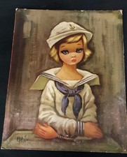 Vintage Eden Sailor Girl Print 8x10 | 1960s International Gallery Prints