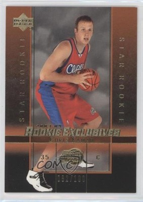 2003-04 Upper Deck Rookie Exclusives Star Gold 82/100 Chris Kaman #6 RC 00em
