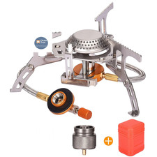 Sagafly Portable Camping Gas Stove with 1LB Propane Tank Adapter, Foldable...