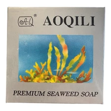 Aoqili Premium Seaweed Soap 5.36 Oz ~ Pure And Natural Soap (RARE)