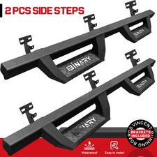 Drop Running Board For 09-18 Dodge Ram 1500 Crew Cab Nerf Bar BLK Side Step BHZ