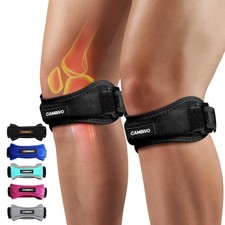 2 Pack Patella Tendon Knee Straps, Knee Brace for Women Men with Extra Stra...