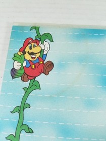 Vintage Super Mario Bros. 1989 Nintendo NES Notepad Memo Tablet Paper Sheet