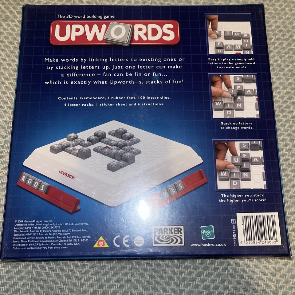 Hasbro Upwords The 3D Word Building Game By Parker 2006 Hasbro Brand New - Image 3 of 4