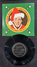 PAUL MCCARTNEY BLACK VINYL 7" 45 RPM T1 WONDERFUL CHRISTMASTIME 006 63435Y RAR