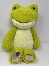 Russ 20 Large Green Frog Plush Toy Soft Cuddly Metallic Feet